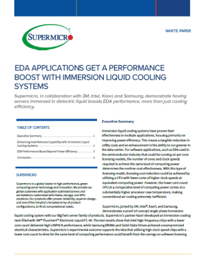 Immersion Cooling White Paper cover