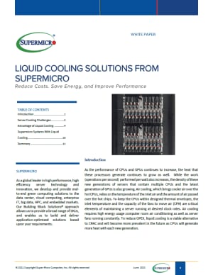 Liquid Cooling White Paper cover