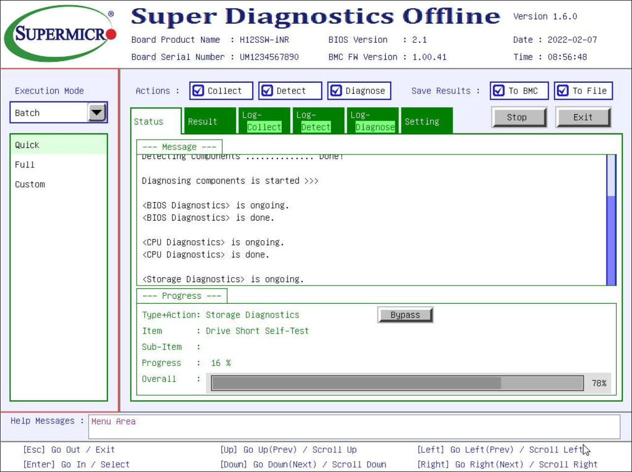 Super Diagnostics Offline Screenshot