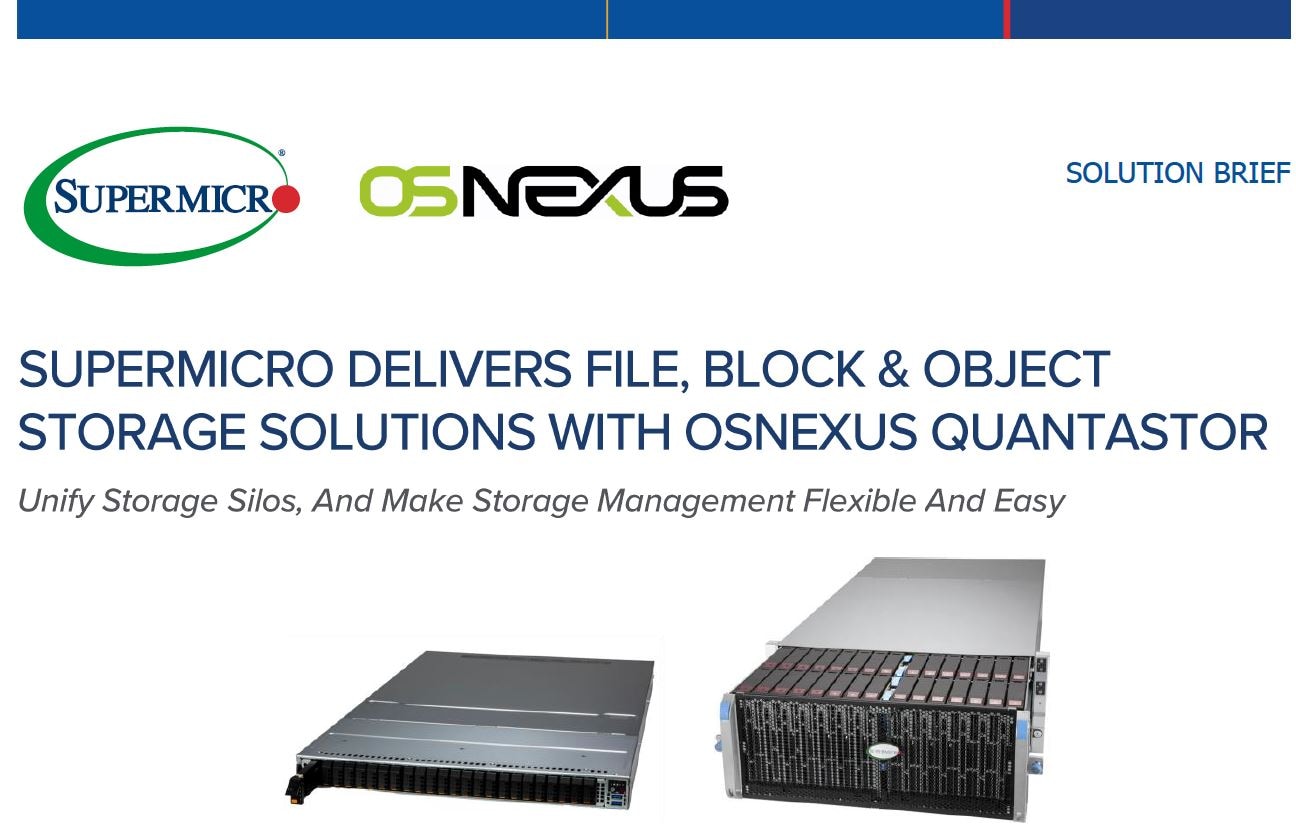 QuickStart Guide: Supermicro-OSNEXUS Solution