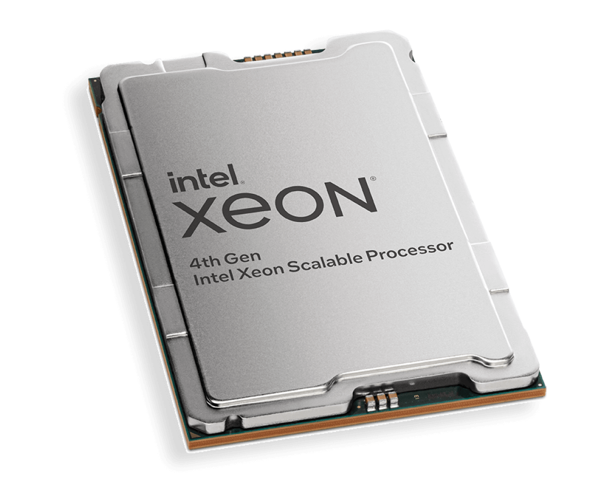 Photo of a 4th Gen Intel® Xeon® Scalable processor
