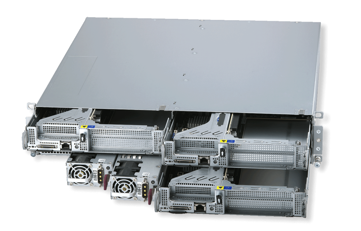 X13 SuperEdgeショートデプス2U 3ノードエッジサーバ SYS-211SE-31D