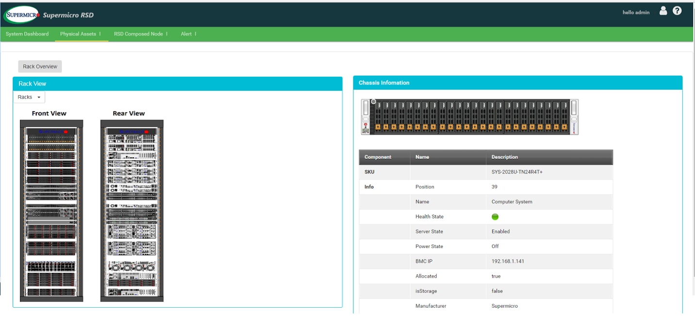 Web UI – Physical Assets Web UI – Physical Assets